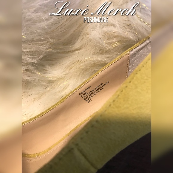 🆕🦋Shoemint ~Citron Suede Cortney Peep-Toe Wedge - Picture 6 of 6